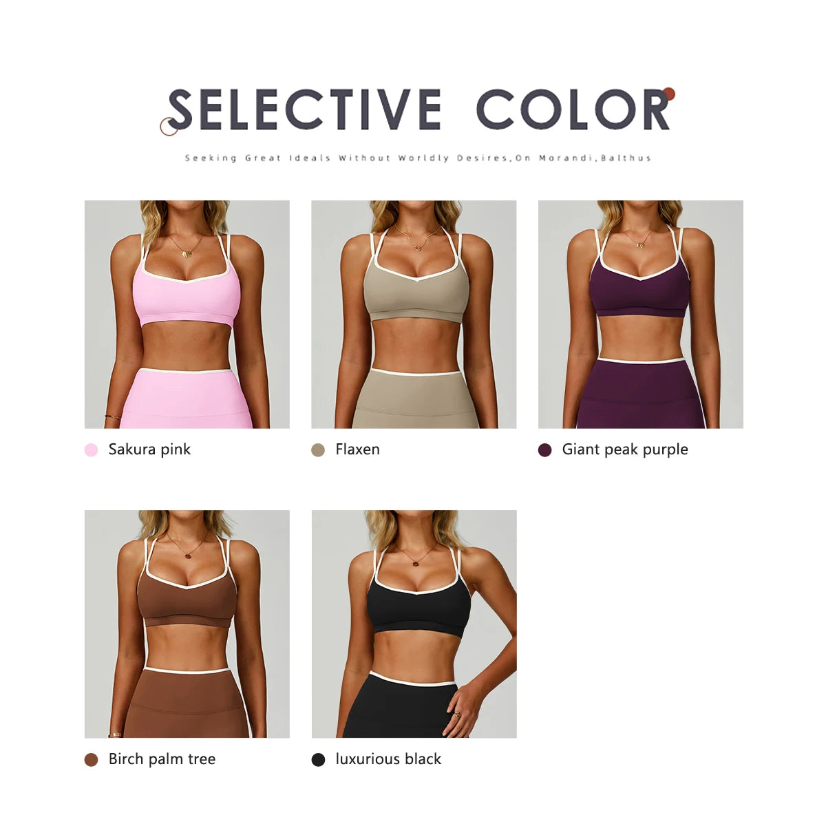 KAVRA Cross Back Sports Bra – Shockproof, Breathable & Anti-Sweat Crop Top